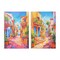 Stupell Industries Quaint Mediterranean Village 2 pc Canvas Wall Art Set Design by Andrea Haase
